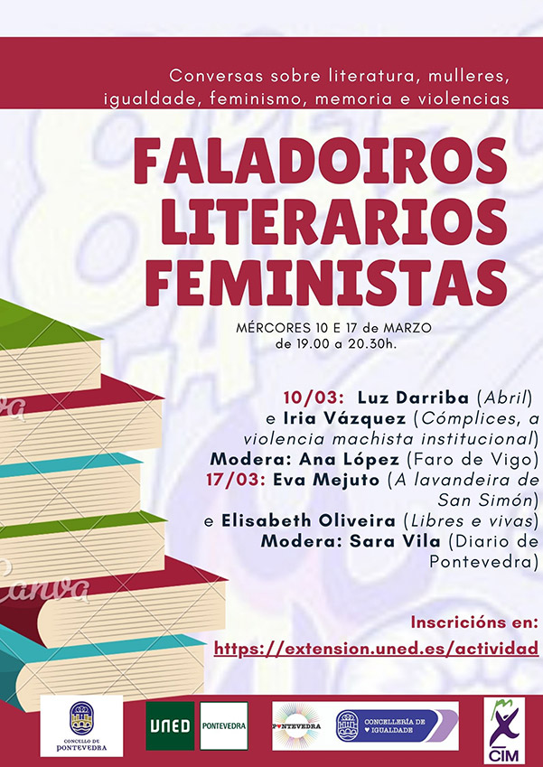 Cartel FALADOIROS LITERARIOS FEMINISTAS